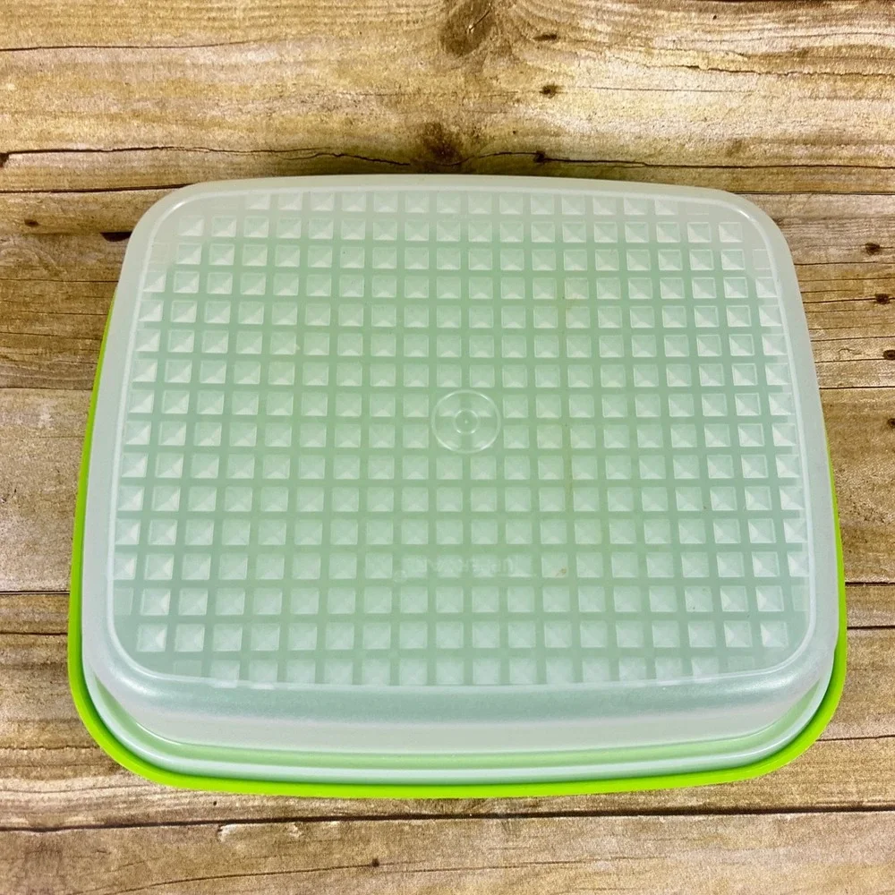 Tupperware Season-Serve Large  Marinating Container  Lime Green 1294-8 10